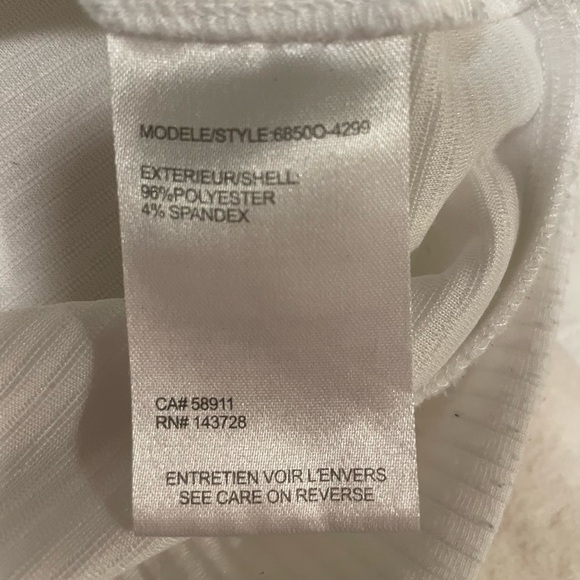 Bright White Ribbed ottoman Tunic Style Shirt - Picture 2 of 8